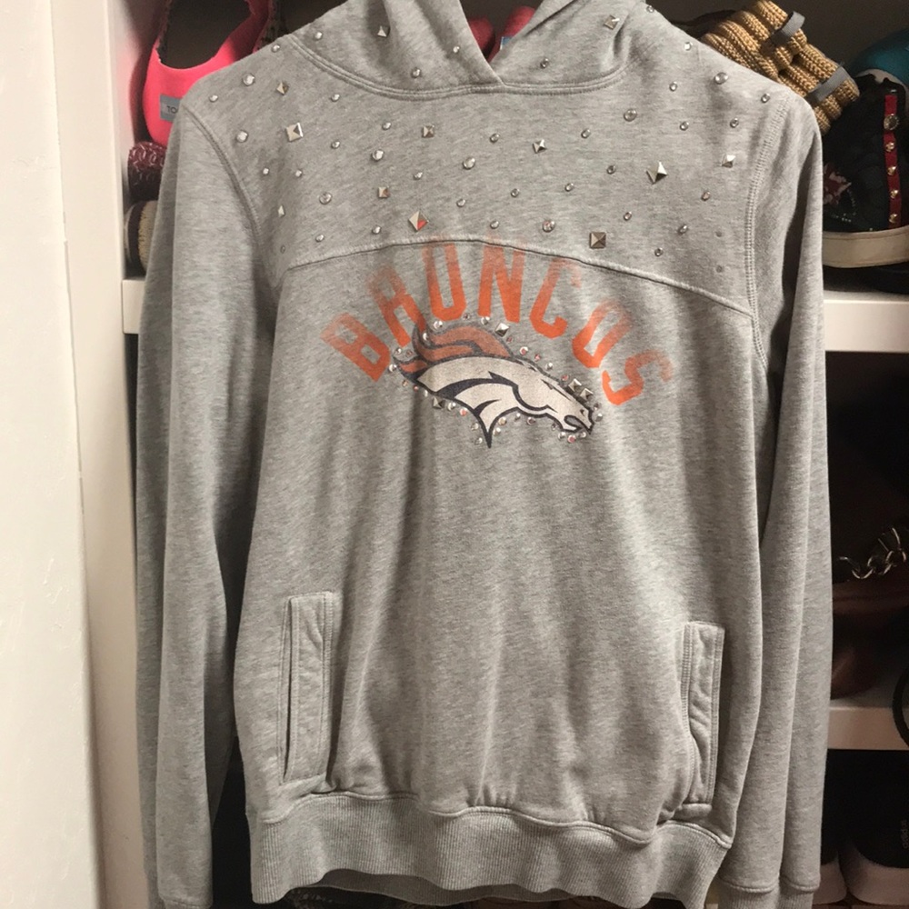 PINK Victoria Secret Denver Broncos bling hoodie